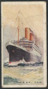 Canada 1924 Imperial Tobacco R.M.S.P. OHIO Ships ot the World Cigarettes Card