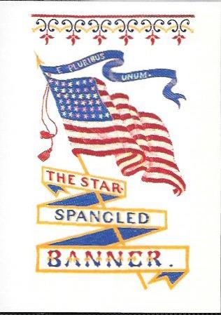 US #UX392 Patriotic stamped Card.  Nice