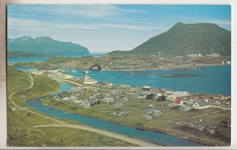 P3097 1980 Postcard unaiaska alaska dutch harbor king crab capitol of the world