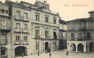 Vintage Postcard Vigo El Ayuntamiento Galicia Spain