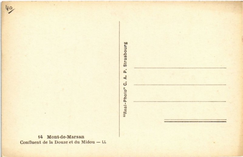 CPA Mont de Marsan Confluent de la Douze et du Midou (1263557)