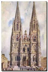 Old Postcard Regensburger Dom R