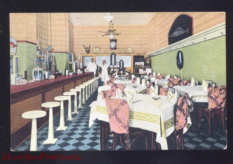 JACKSONVILLE FLORIDA ATLAS RESTAURANT INTERIOR VINTAGE 