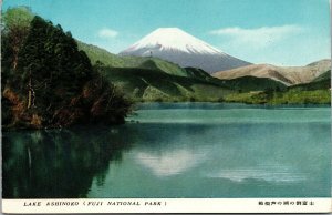 Vtg Lake Ashinoko Fuji National Park Japan Postcard
