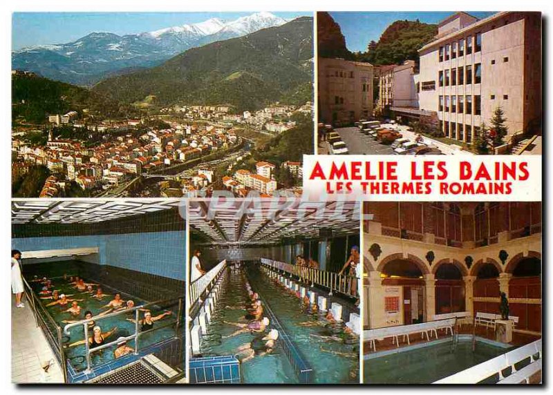 Modern Postcard Amelie Les Bains Roman Baths
