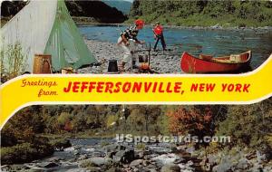 Greetings from Jeffersonville NY 1962 Missing Stamp