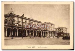 Paris Is Old Postcard The terrace