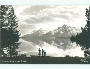 Pre-1950 rppc NICE VIEW Grand Teton National Park Wyoming WY W0552