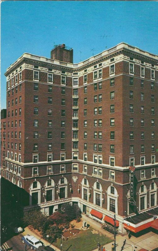 posted 1961, The Poinsett Hotel, Greenville, South Carolina, standard, chrome 