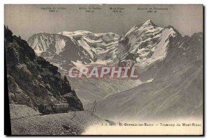 Old Postcard St Gervais les Bains Tramway du Mont Blanc