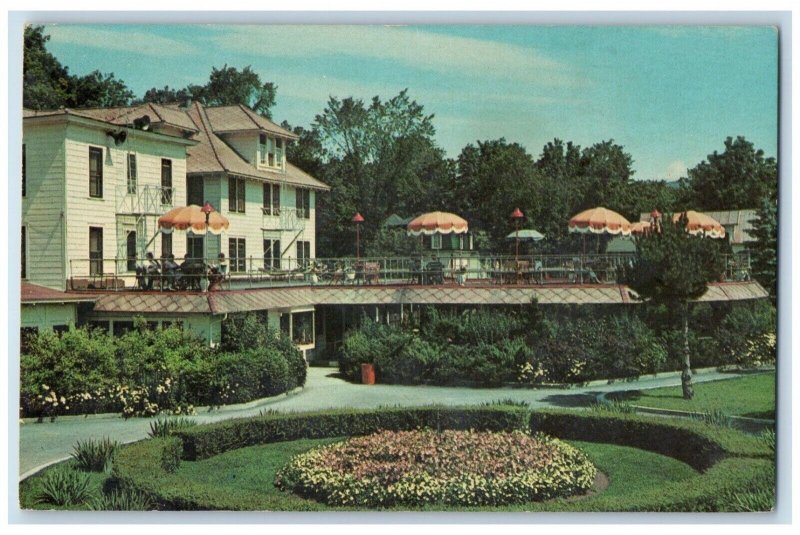 c1985 Maplecrest Catskills Landscaped lawn Sugar Maples New York NY  Postcard