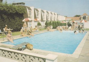 Swimming Pool at Saints Bay Hotel St Martins Guernsey Postcard