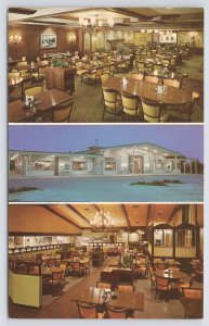 Three Scenes Of The Bishop Buffet~Wakonda Shopping Center~Des Moines Iowa~Vtg PC