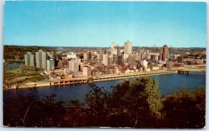 Pittsburgh From Mt. Washington, Showing the Monongahela River & Pittsburgh, PA