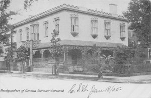 Headquarters of General Sherman, Savannah, GA., Very Early Postcard, Unused