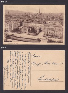 Postcard, Austria Vienna, Panorama von Wien