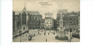 Netherlands - Amsterdam. Dam Square with Nieuwe Church, Street Scene