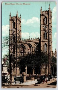 1909 Notre Dame Church Montreal Canada Posted Cathedral Parish Posted Postcard