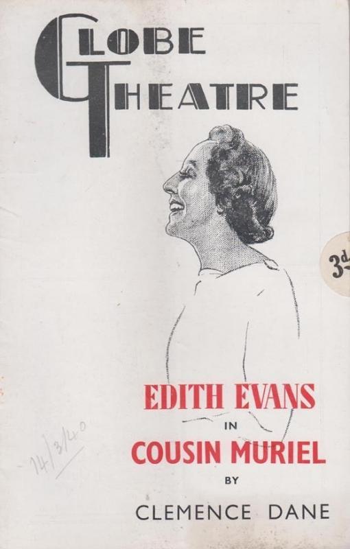 Cousin Muriel Edith Evans Drama The Globe Peggy Ashcroft Old London Theatre P...