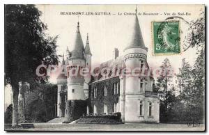 Old Postcard Beaumont-les-Autels Chateau De Beaumont