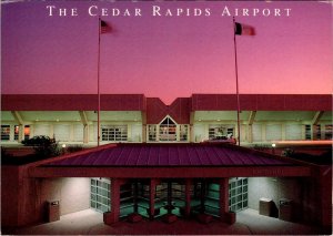 Cedar Rapids, IA Iowa  CEDAR RAPIDS AIRPORT  Terminal~Pink Tones  4X6 Postcard