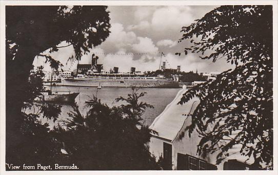 Bermuda View From Paget Real Photo