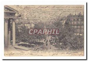 Paris (8th) Postcard The Old Boulevard de la Madeleine