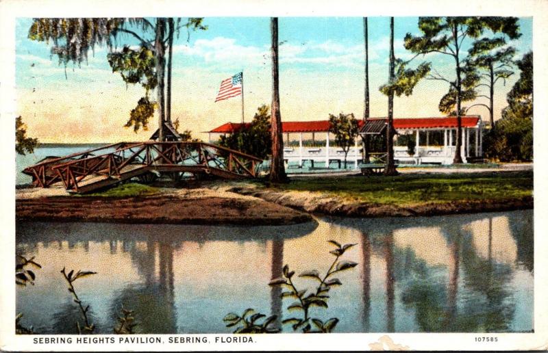 Florida Sebring Sebring Heights Pavilion 1928 Curteich