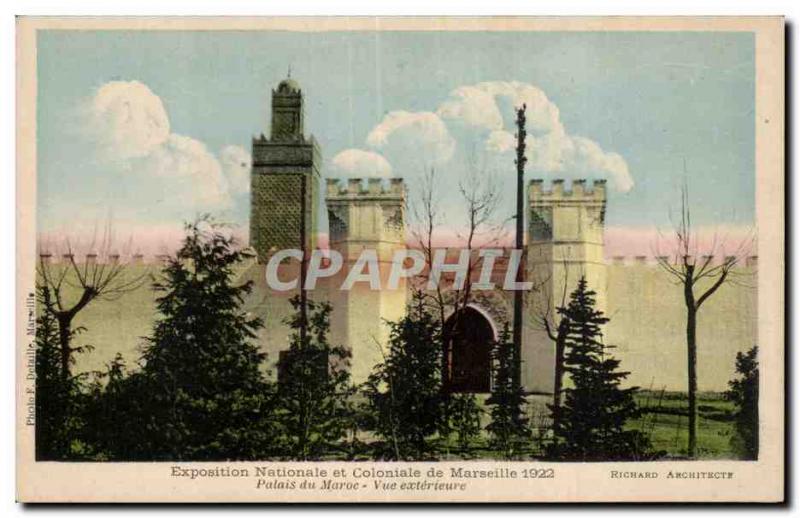 Marseille - Exposition Coloniale 1922 - Morocco Palace - Old Postcard