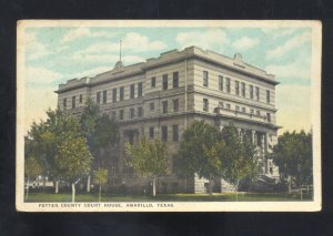 AMARILLO TEXAS POTTER COUNTY COURT HOUSE VINTAGE POSTCARD