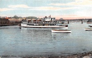 Steamer Merrimac in Haverhill, Massachusetts on the Merrimac River.