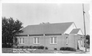 J40/ Arlington Texas RPPC Postcard c1940s Church of Christ 362