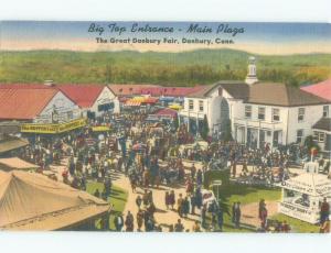 Linen ICE CREAM STAND & OTHER VENDORS AT GREAT DANBURY FAIR Danbury CT E9266