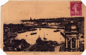 CPA DIEPPE Le Port et le Clocher St-JACQUES (416292)