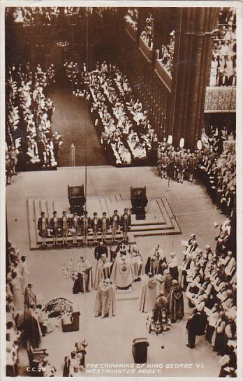 Crowning Of King George VI Westminster Abbey 1937 Real Photo