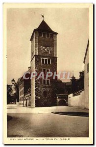 Old Postcard Mulhouse La Tour Du Diable