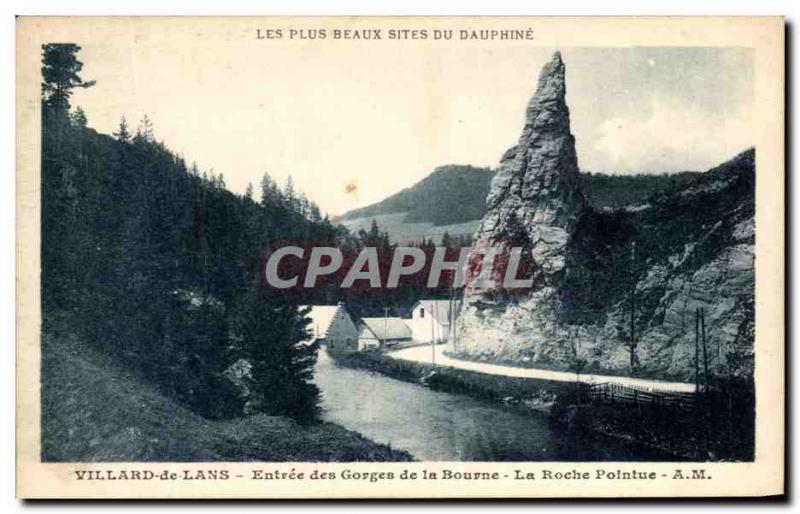 Old Postcard The Most Beautiful Sites Dauphine Villard de Lans Entree of Gorg...