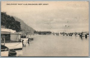 ENGLEWOOD NJ YACHT CLUB VINTAGE POSTCARD