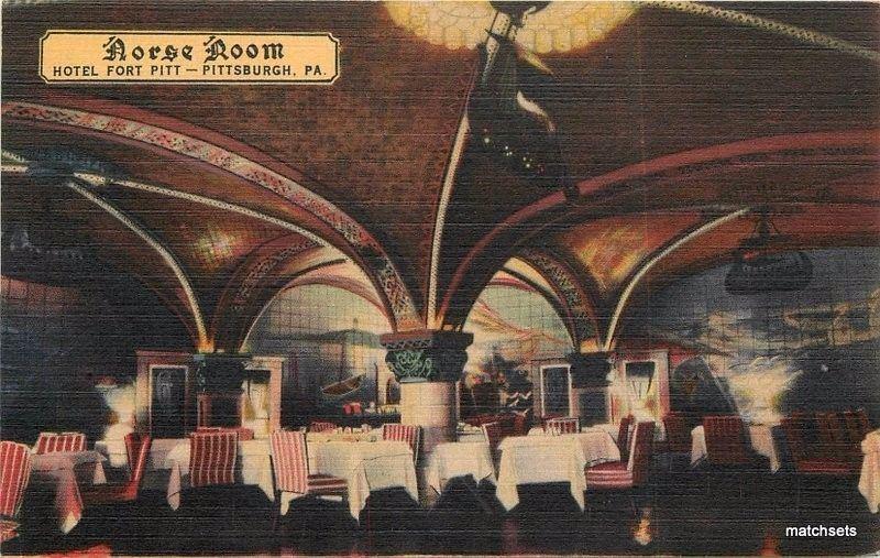 1940s Hotel Fort Pitt Norse Room Restaurant Pittsburgh Pennsylvania 2170