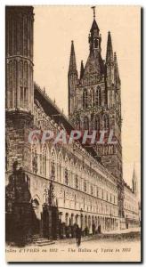 Belgium Ypres Belgie Old Postcard Les Halles in 1913