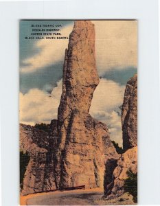 Postcard The Traffic Cop Needles Highway Custer State Park Black Hills SD USA