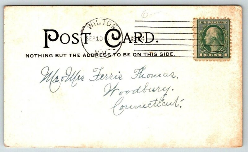 The Burton  Wilton  Massachusetts Postcard 1924