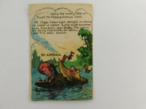 Nile River Hippopotamus Dotty Bob Trix Cards Bread Vintage Victorian Trade Card