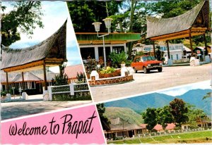 Parapat, North Sumatra, Indonesia  HOTELS ON LAKE TOBA  4X6 Advertising Postcard