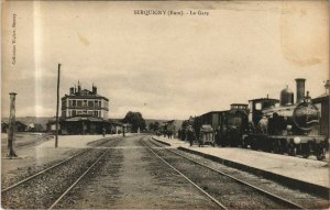 CPA SERQUIGNY La Gare (1161537)