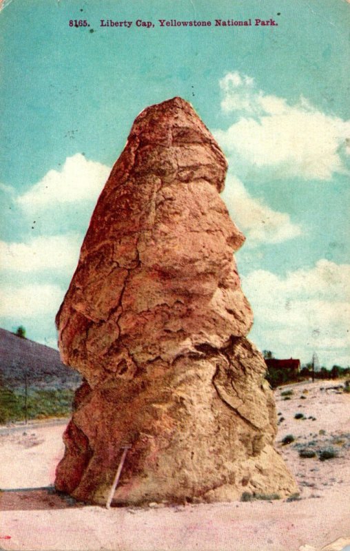 Yellowstone National Park Liberty Cap 1910