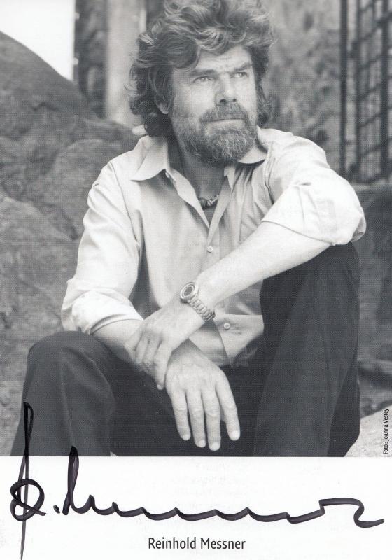 Reinhold Messner German Author Hand Signed Photo