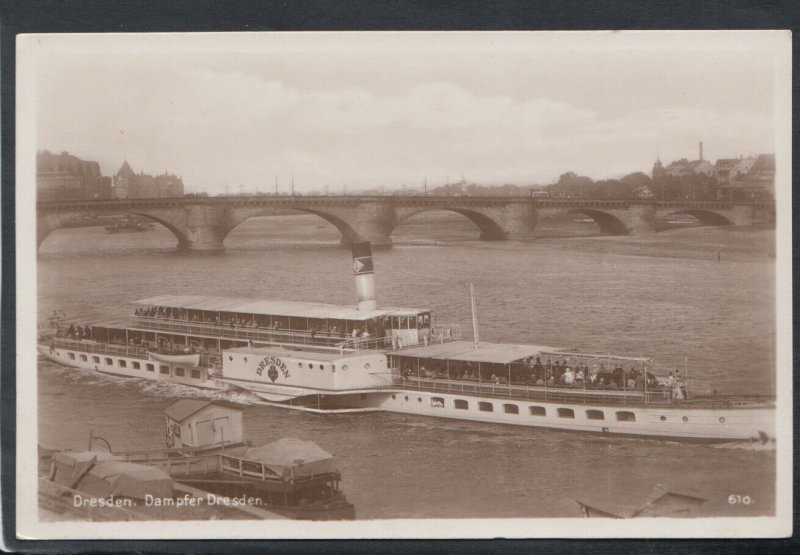 Shipping Postcard - Germany - Dresden, Dampfer Dresden  RS19104