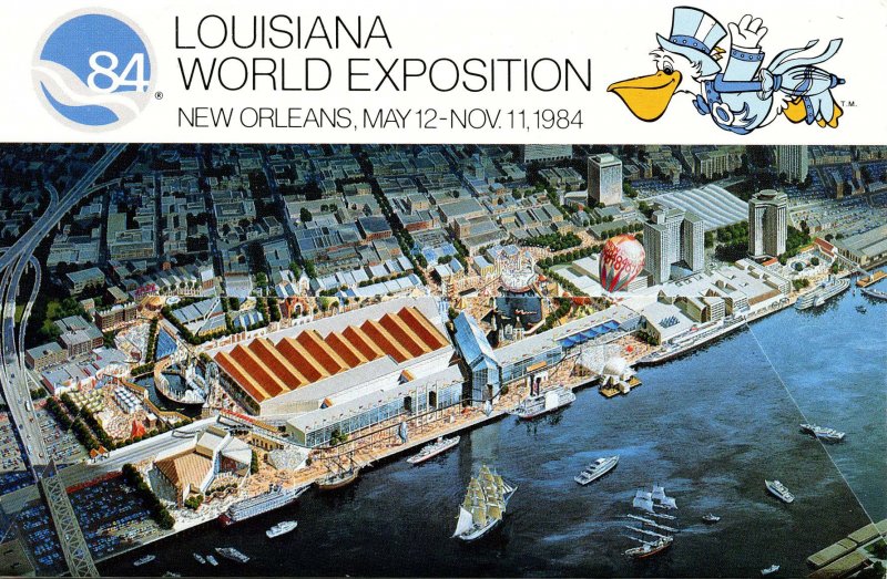 Louisiana World Exposition, 1984 - Folder. 10 Views + Covers + Narrative