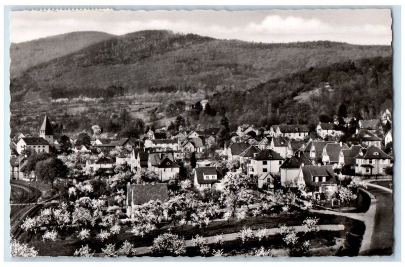 1955 Health Resort View Seeheim Hesse Germany RPPC Photo Posted Postcard